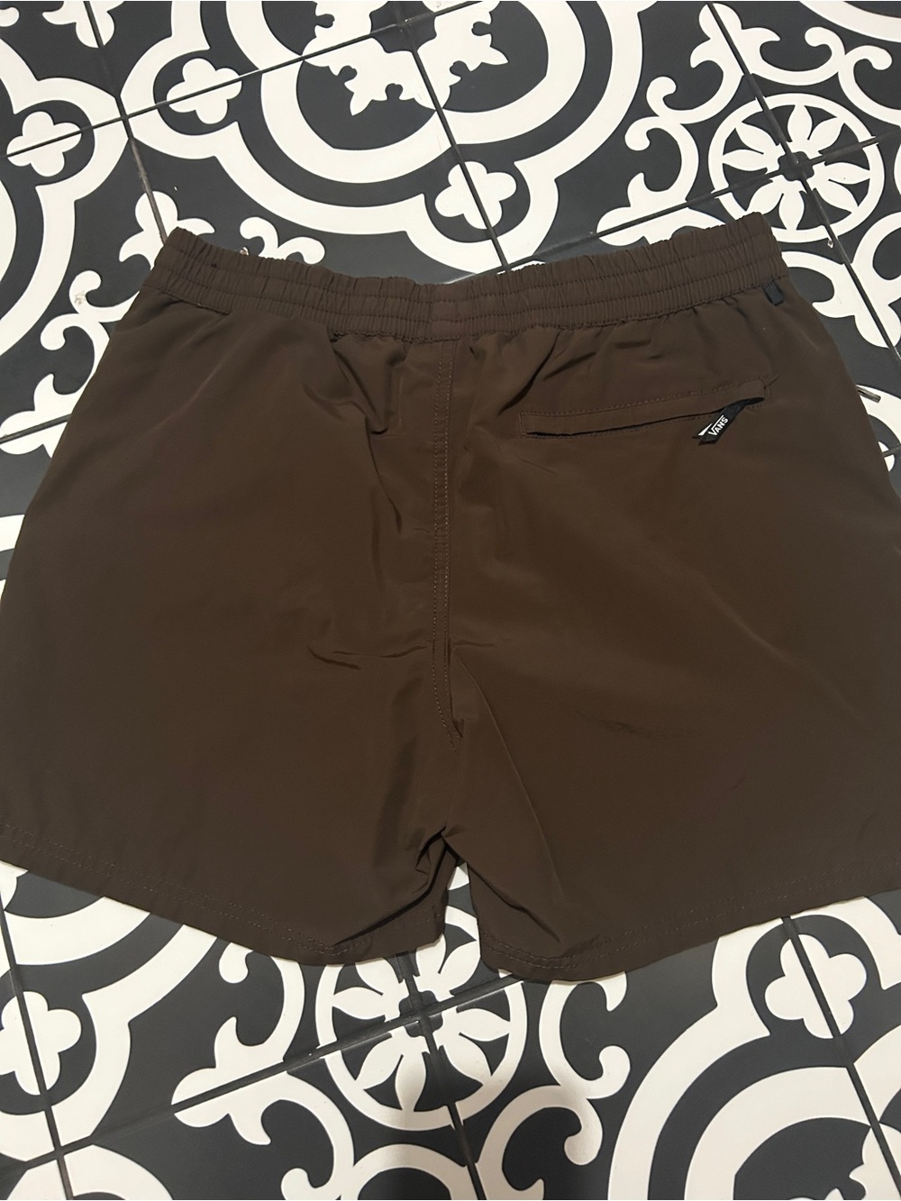 Vans Primary Volley II Mesh-Lined Shorts Brown Men’s Medium 5” Inseam - Picture 5 of 6